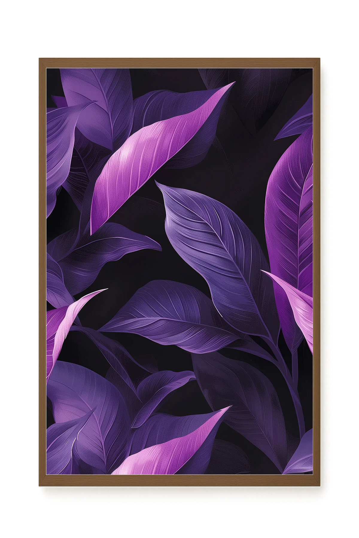 Violet Leaves Canvas Print