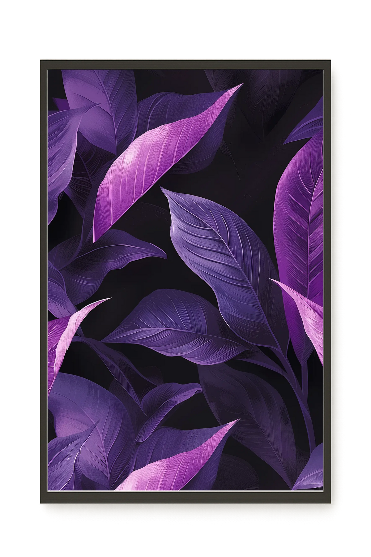 Violet Leaves Canvas Print