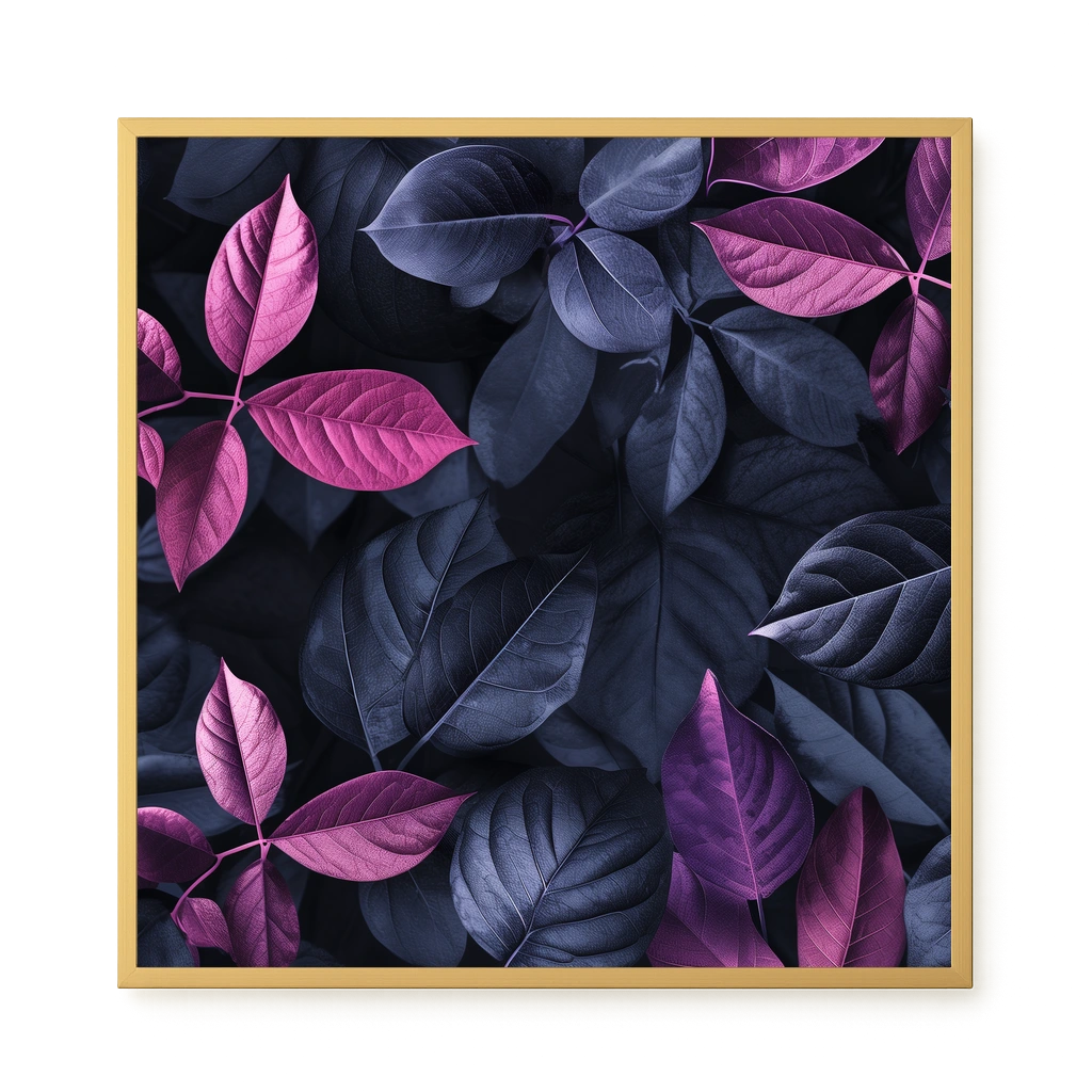 Night Leaves Canvas Wall Art