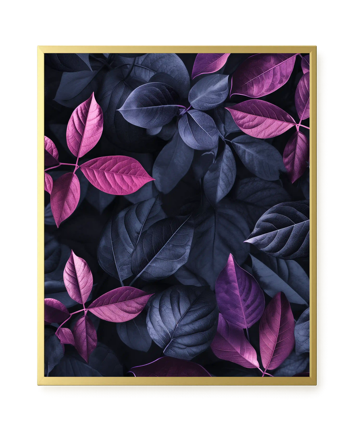 Night Leaves Canvas Wall Art