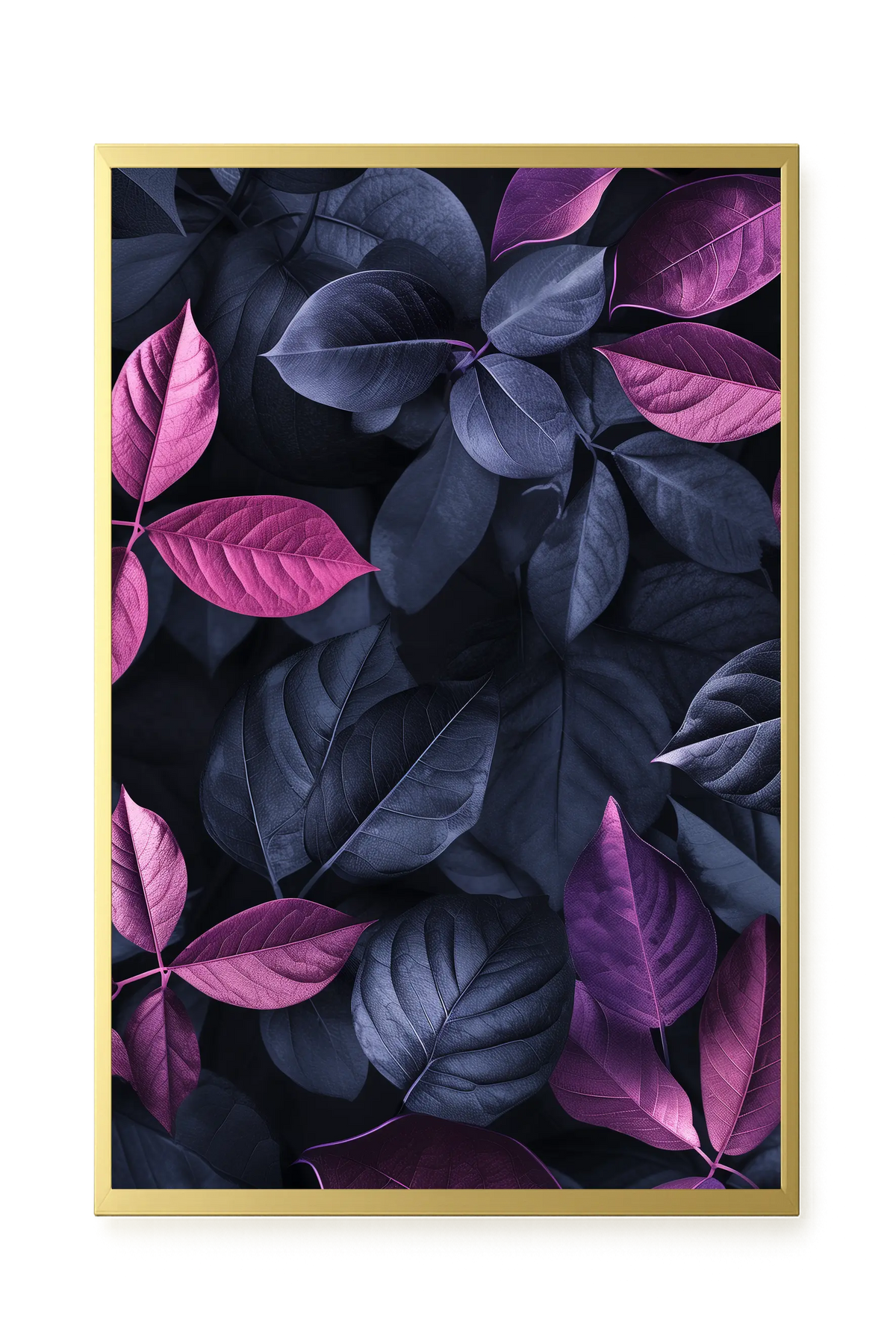 Night Leaves Canvas Wall Art
