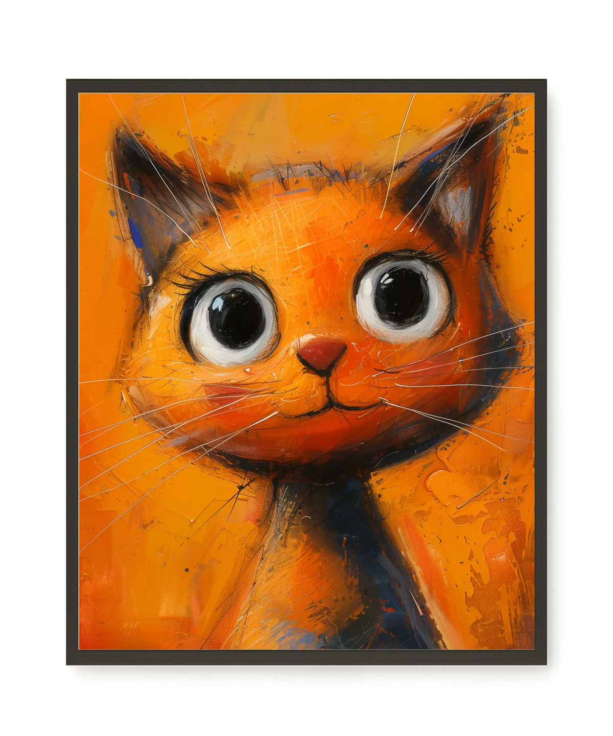 Orange Cat Canvas Wall Art