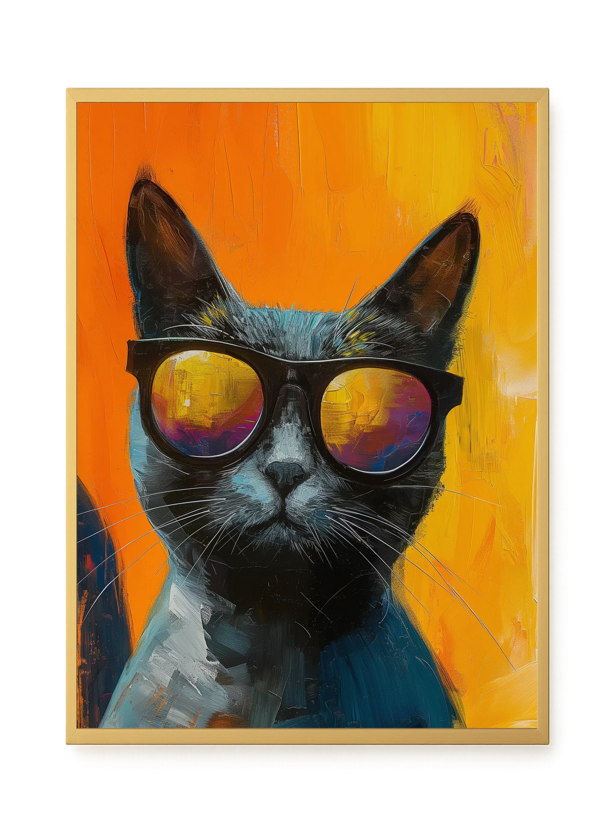 Stylish Cat Canvas Print