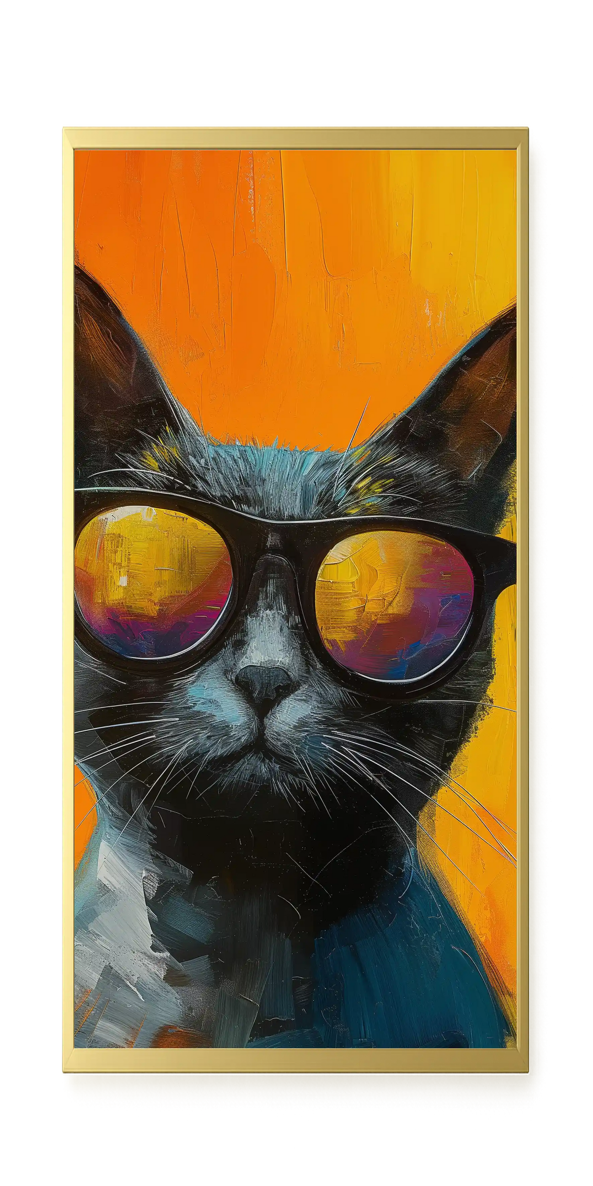 Stylish Cat Canvas Print