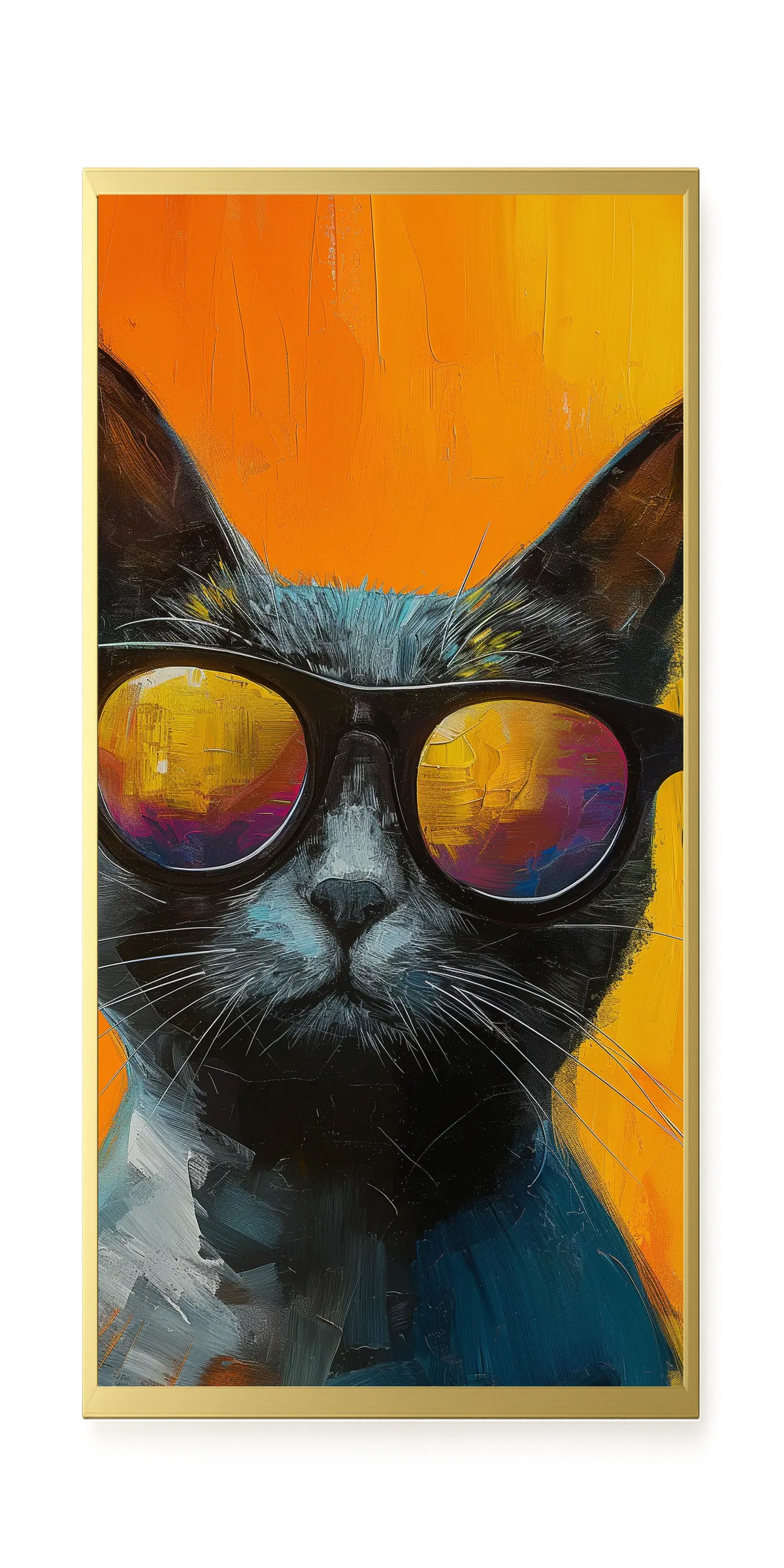 Stylish Cat Canvas Print
