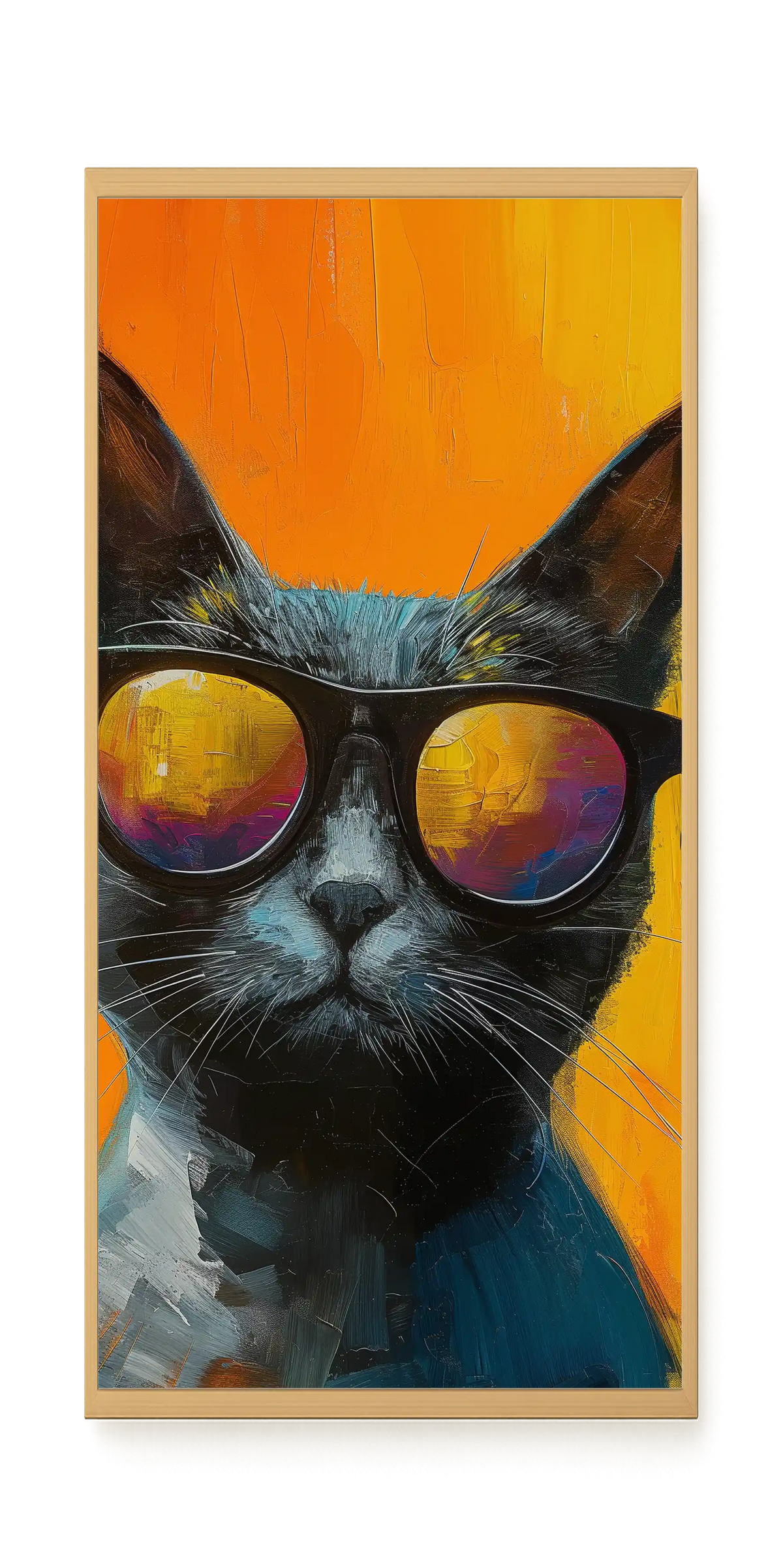 Stylish Cat Canvas Print