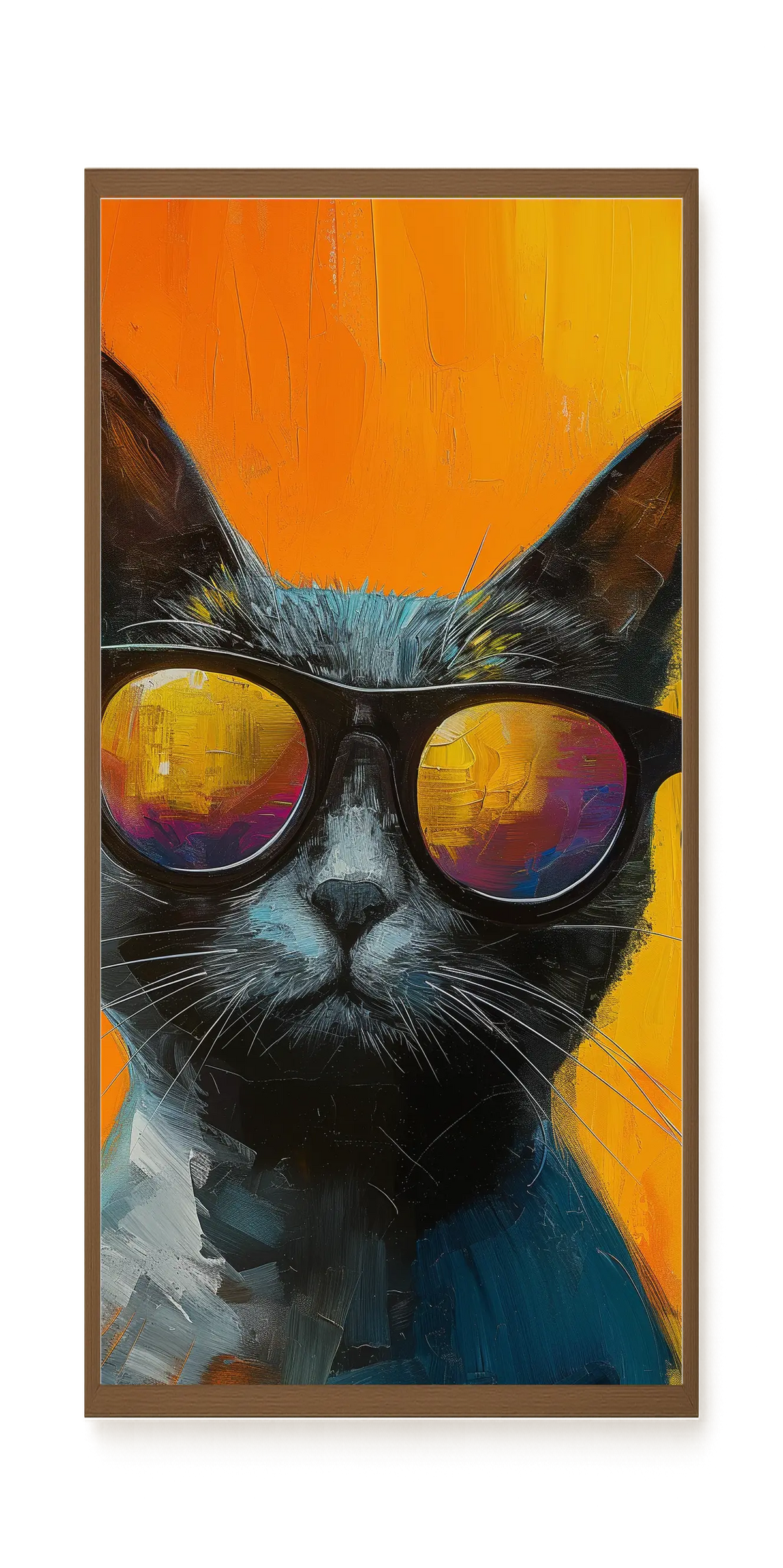 Stylish Cat Canvas Print