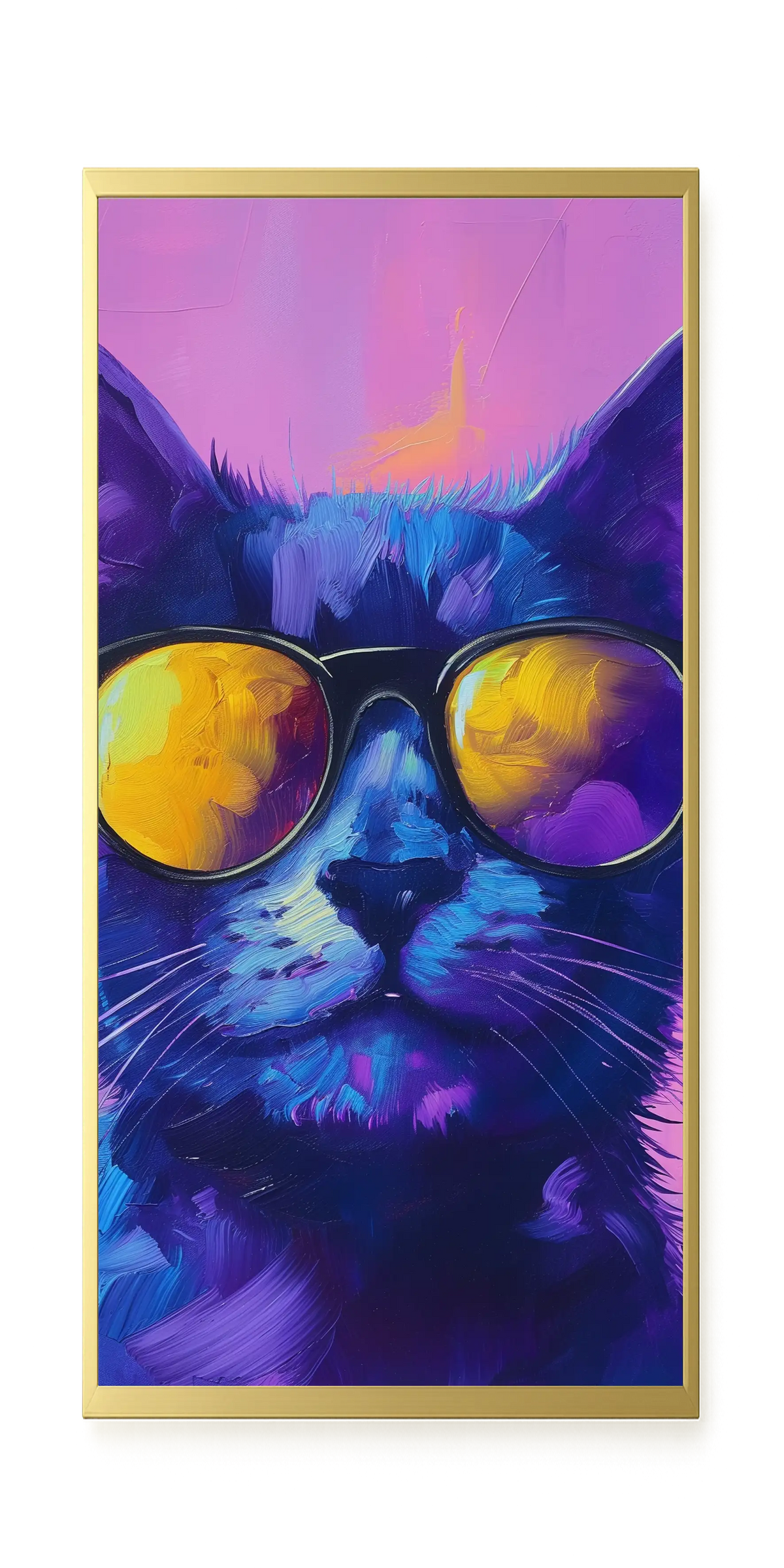 Modern Cat Canvas Wall Art