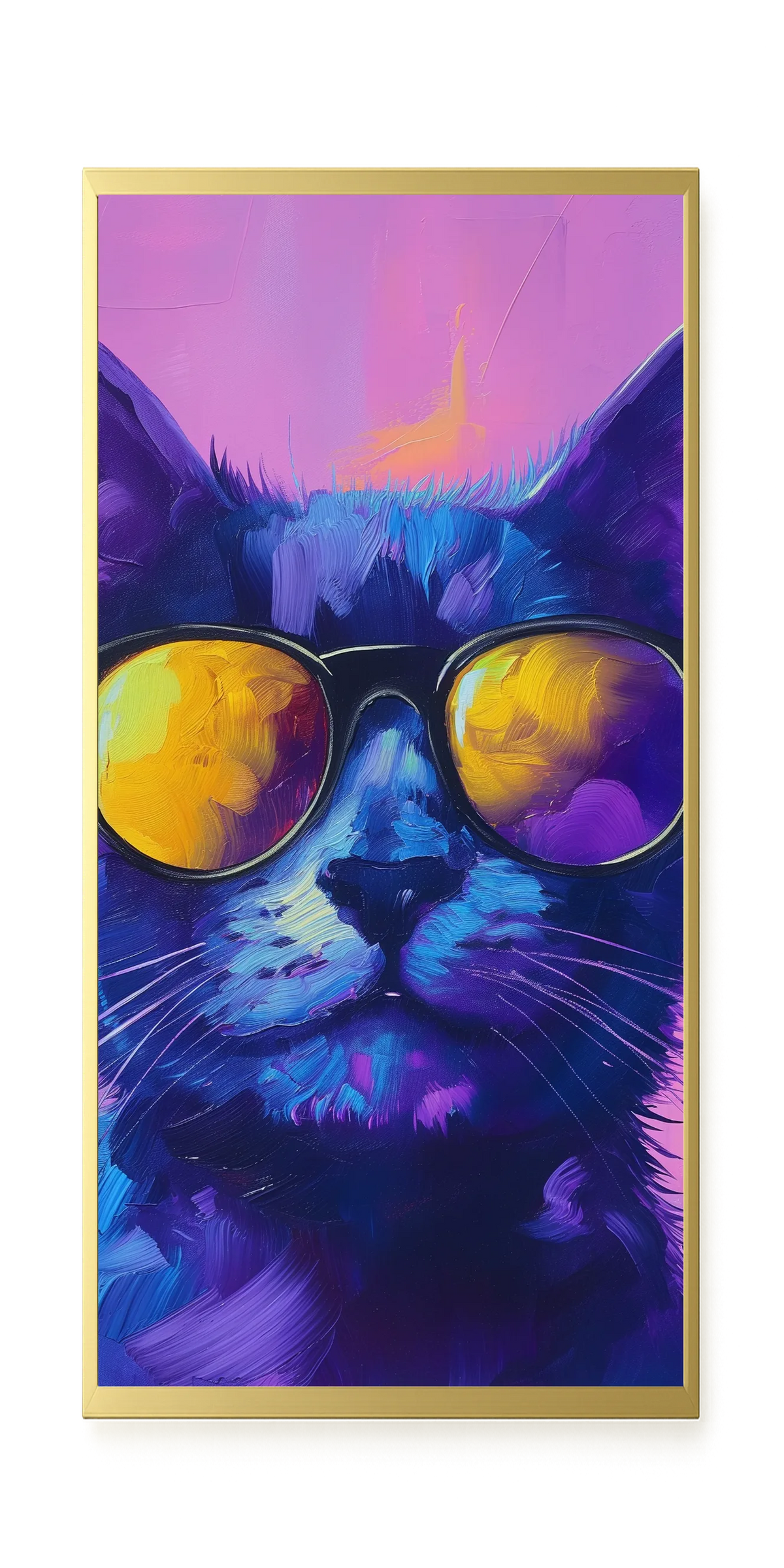 Modern Cat Canvas Wall Art