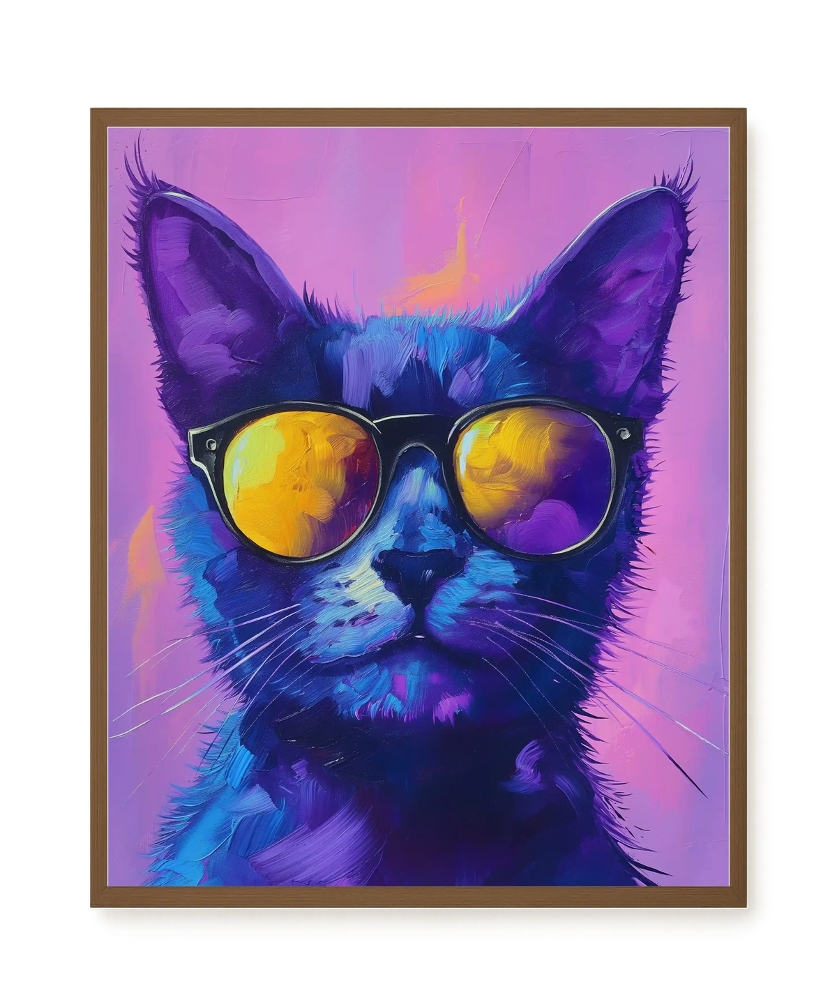 Modern Cat Canvas Wall Art