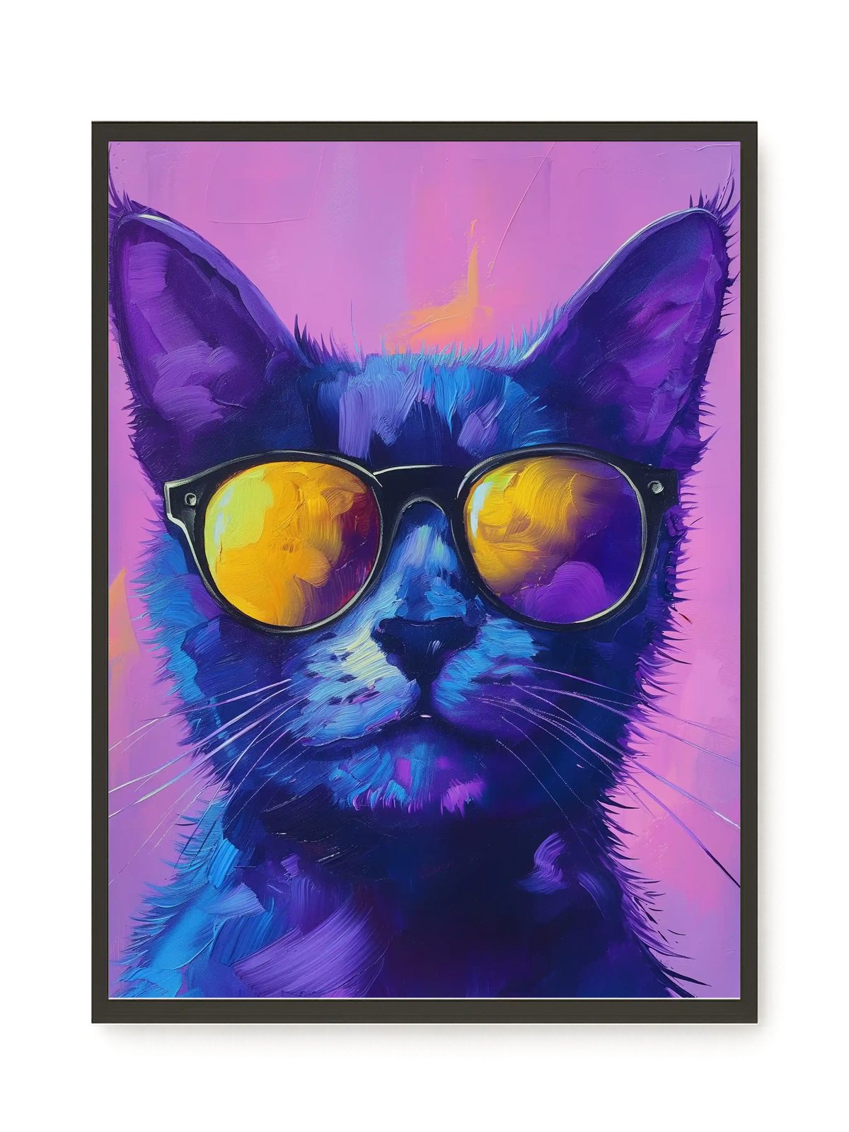 Modern Cat Canvas Wall Art