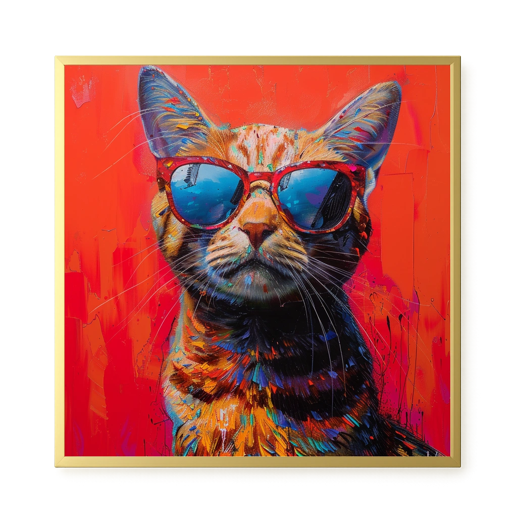 Colorful Cat Canvas Print