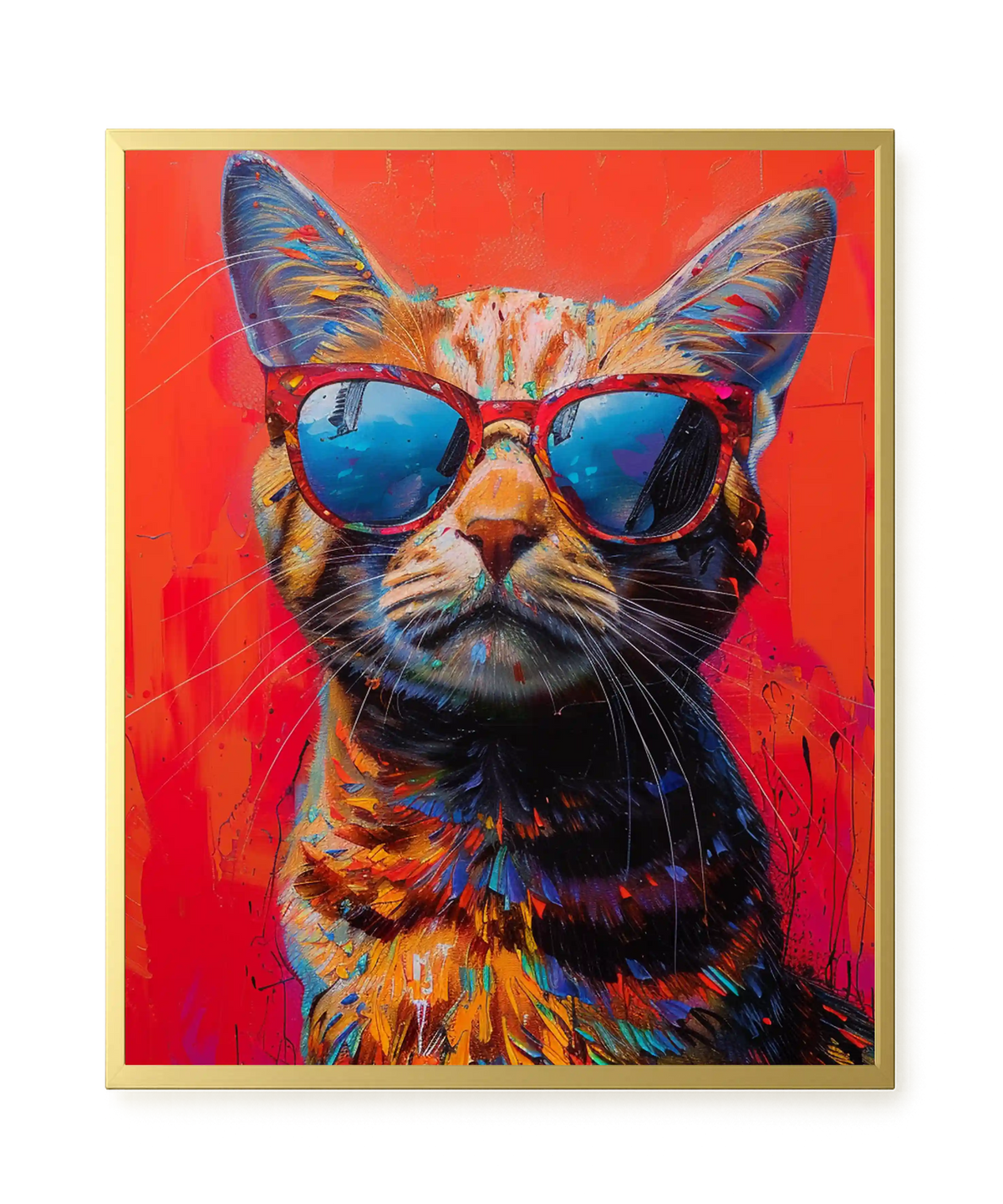 Colorful Cat Canvas Print