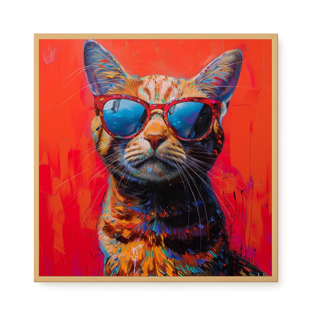 Colorful Cat Canvas Print