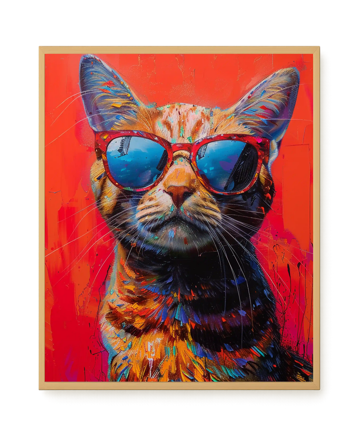 Colorful Cat Canvas Print