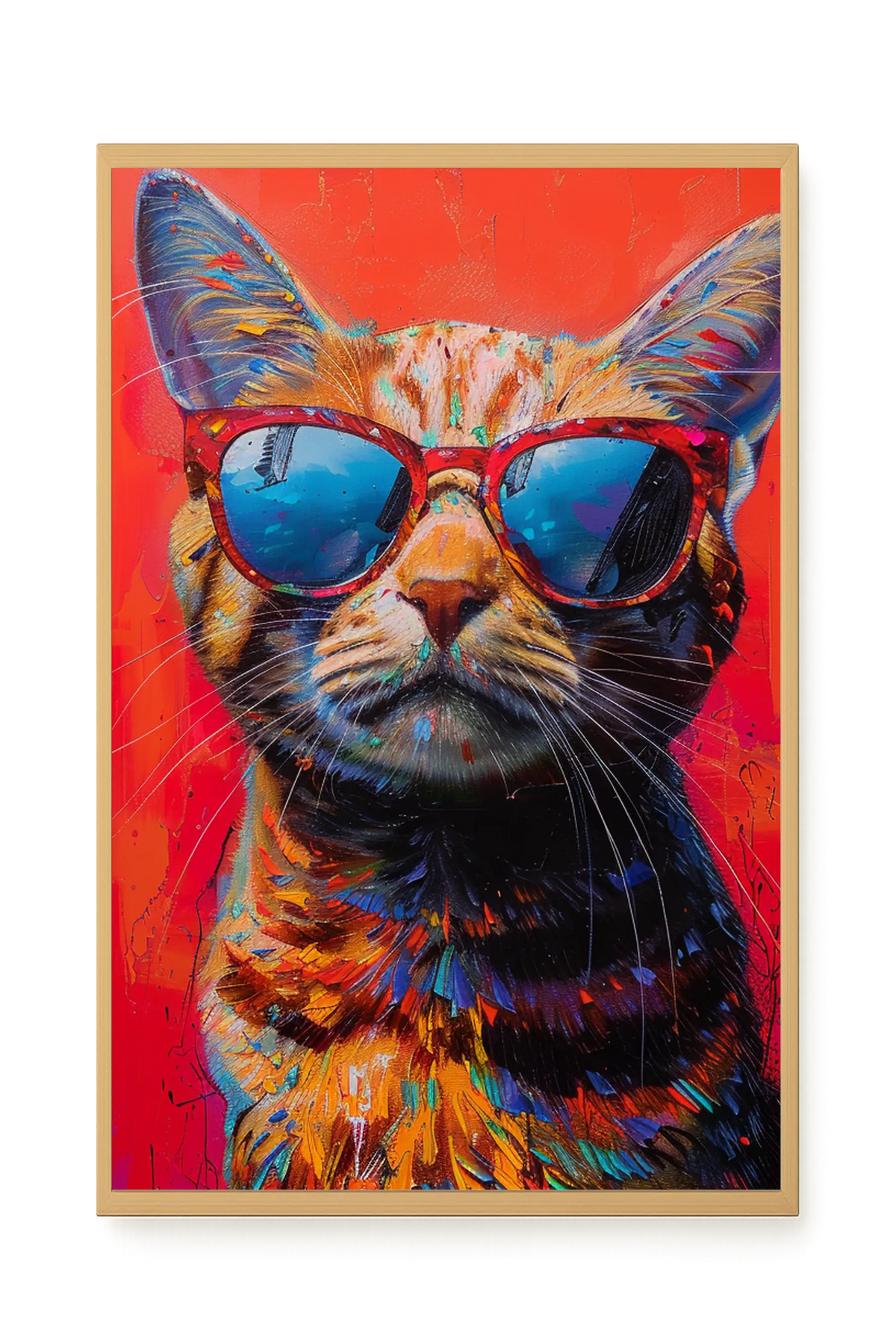 Colorful Cat Canvas Print