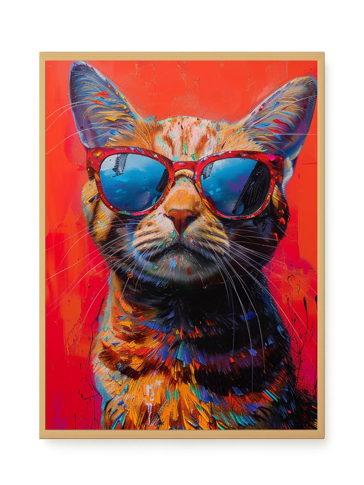Colorful Cat Canvas Print