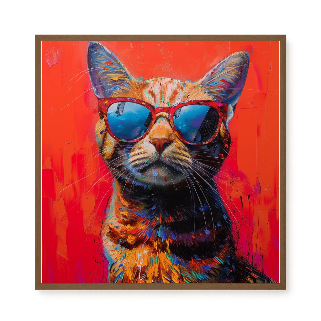 Colorful Cat Canvas Print