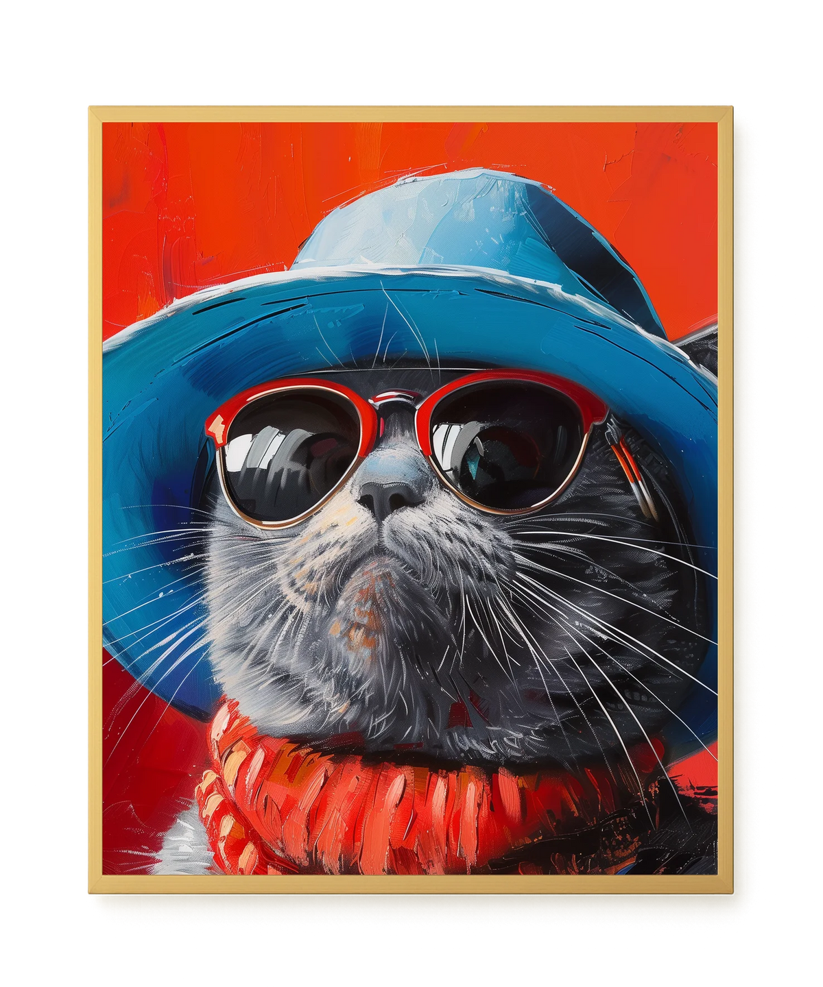 Dark Profile Canvas Print