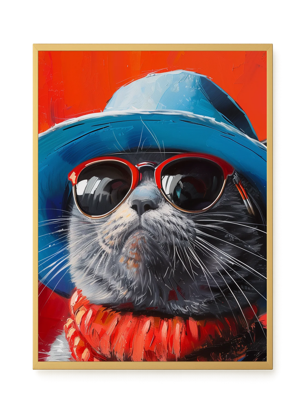 Dark Profile Canvas Print