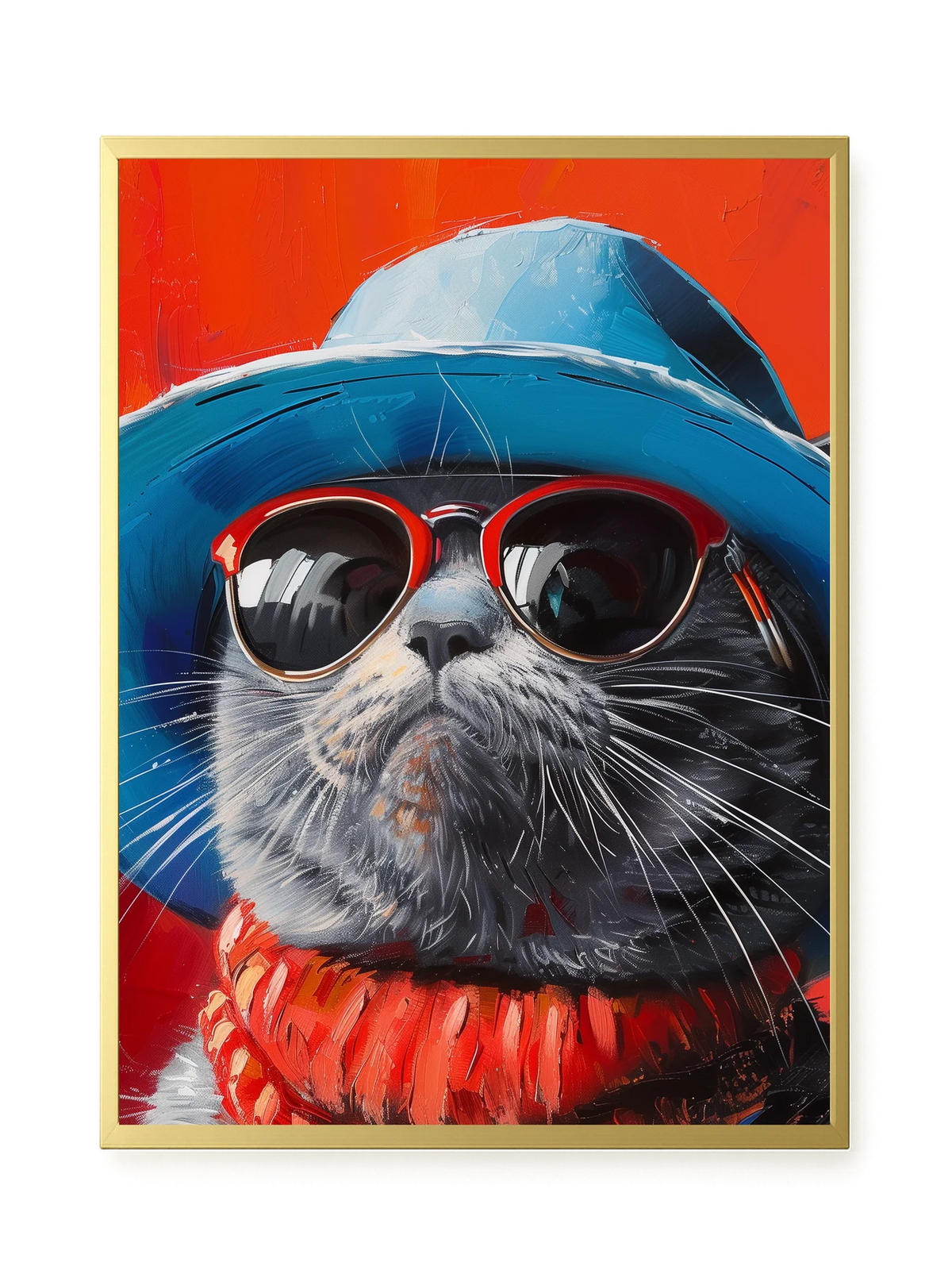 Dark Profile Canvas Print
