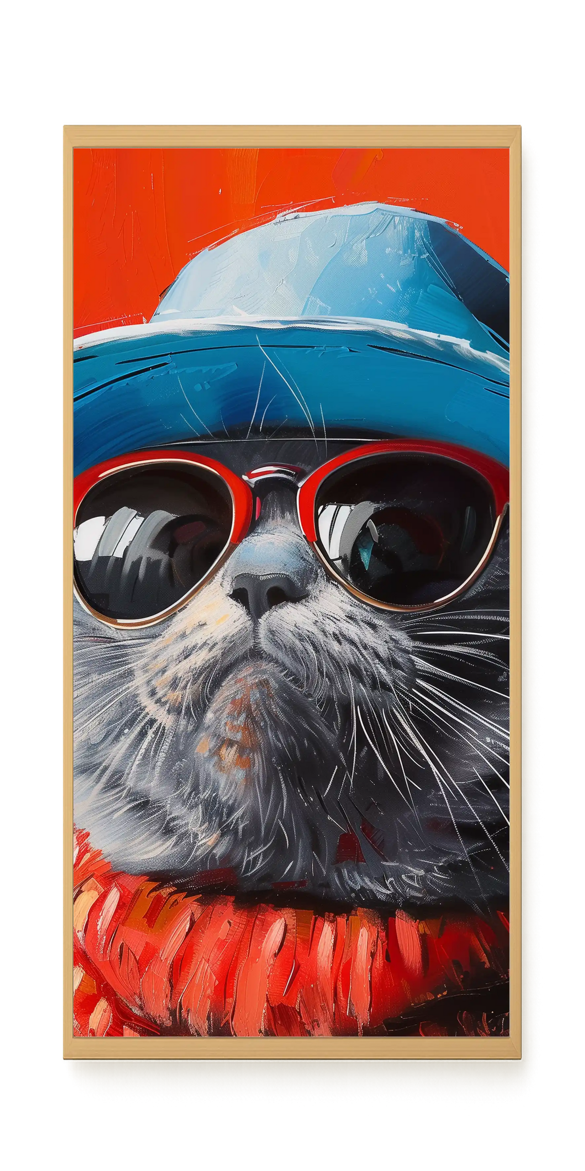 Dark Profile Canvas Print