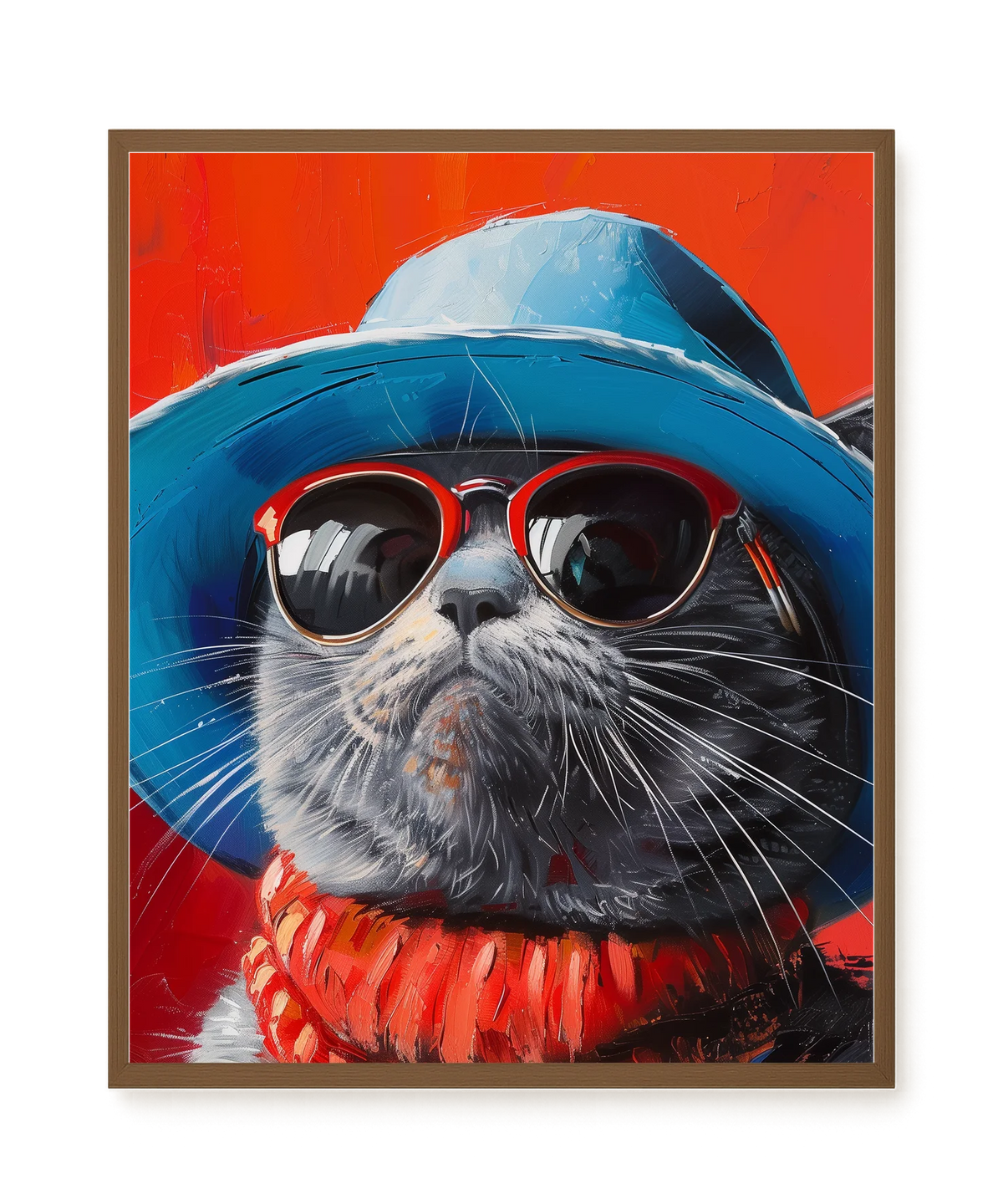 Dark Profile Canvas Print