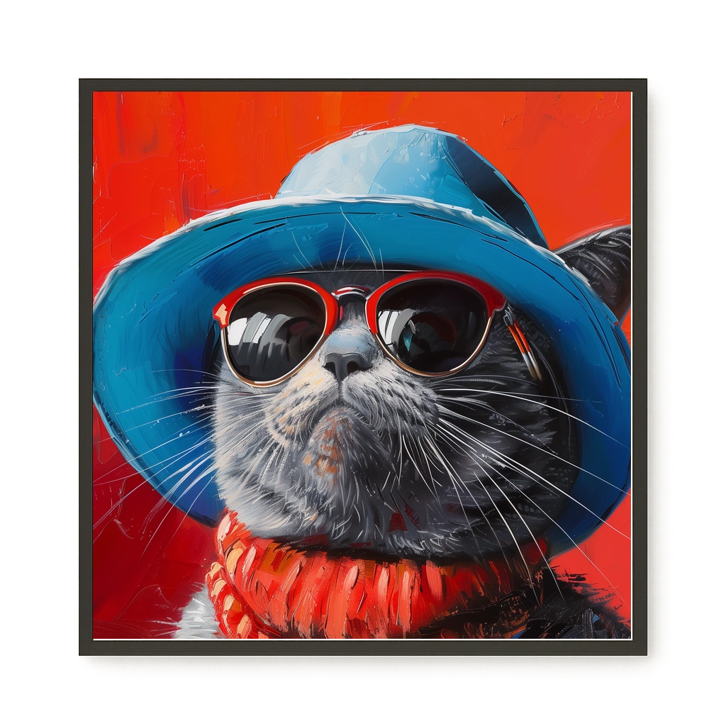 Dark Profile Canvas Print