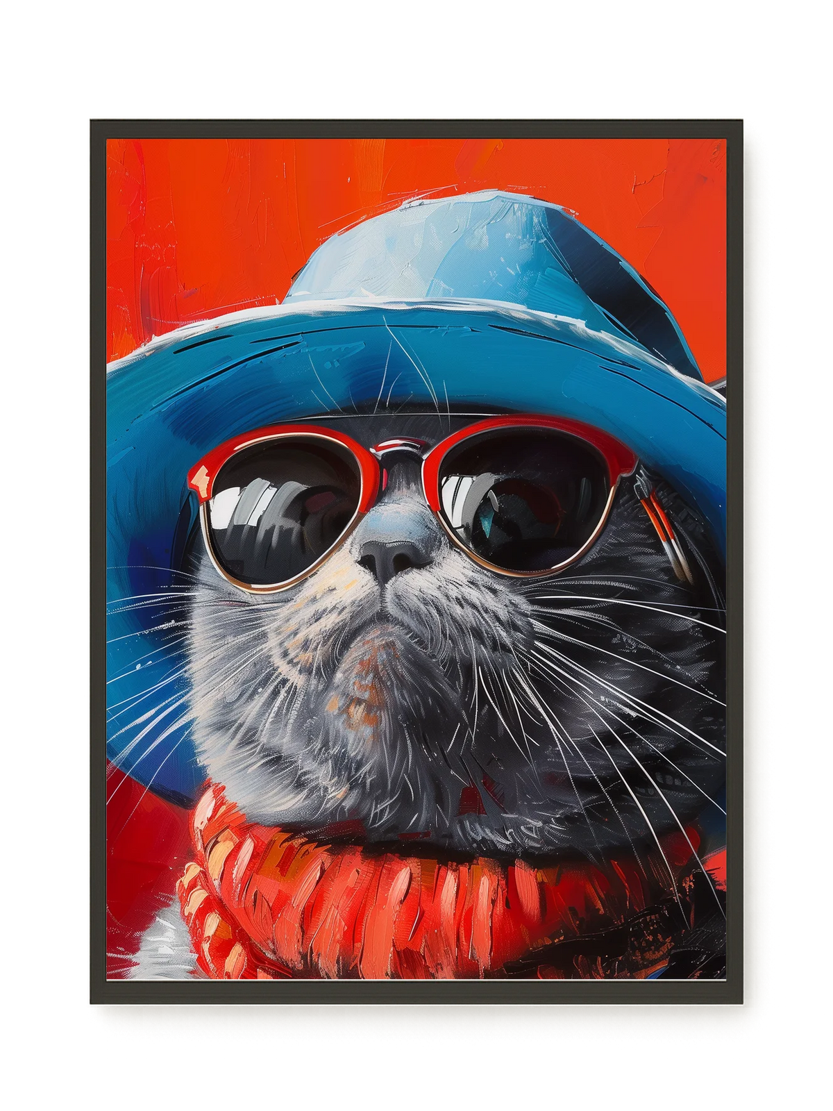 Dark Profile Canvas Print