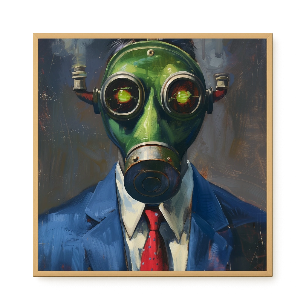 Masked Identity Canvas Wall Art
