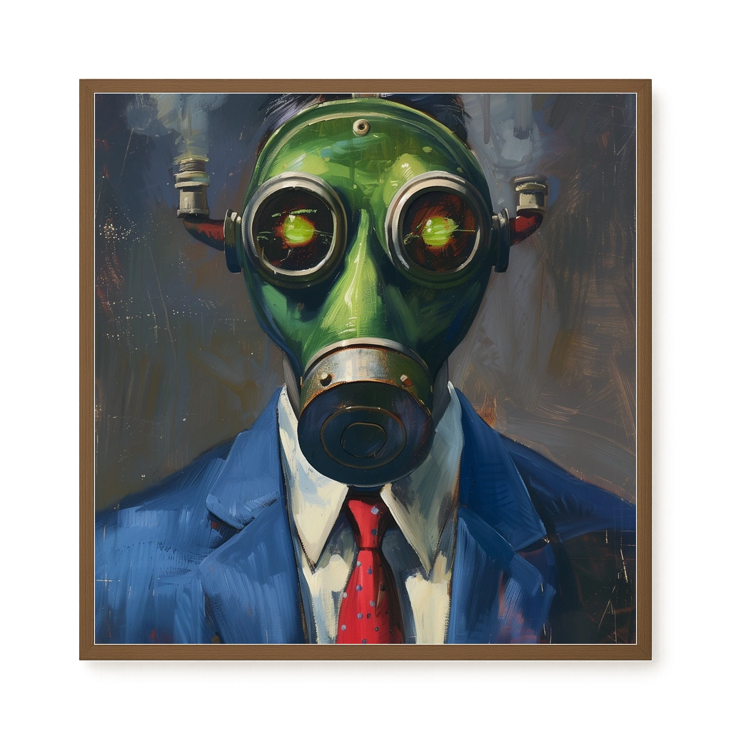 Masked Identity Canvas Wall Art