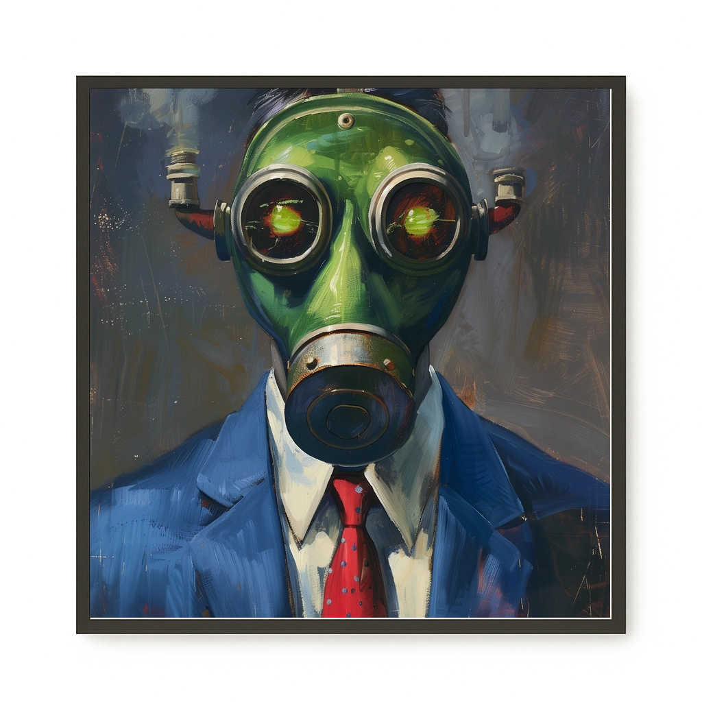 Masked Identity Canvas Wall Art