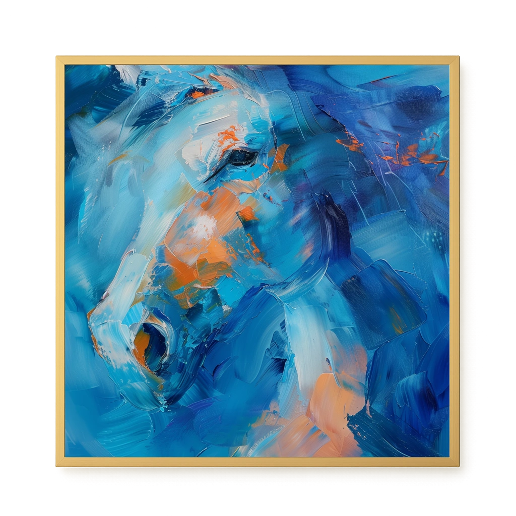 Blue Momentum Canvas Wall Art