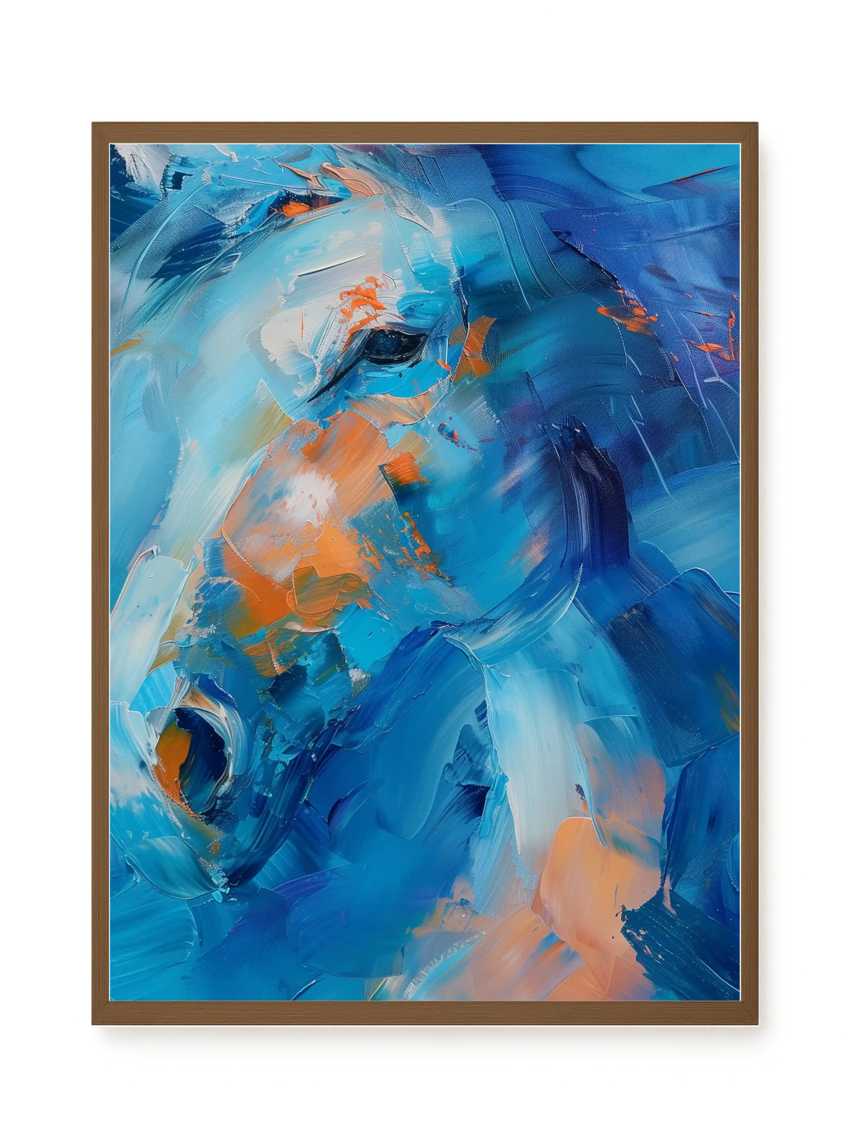 Blue Momentum Canvas Wall Art