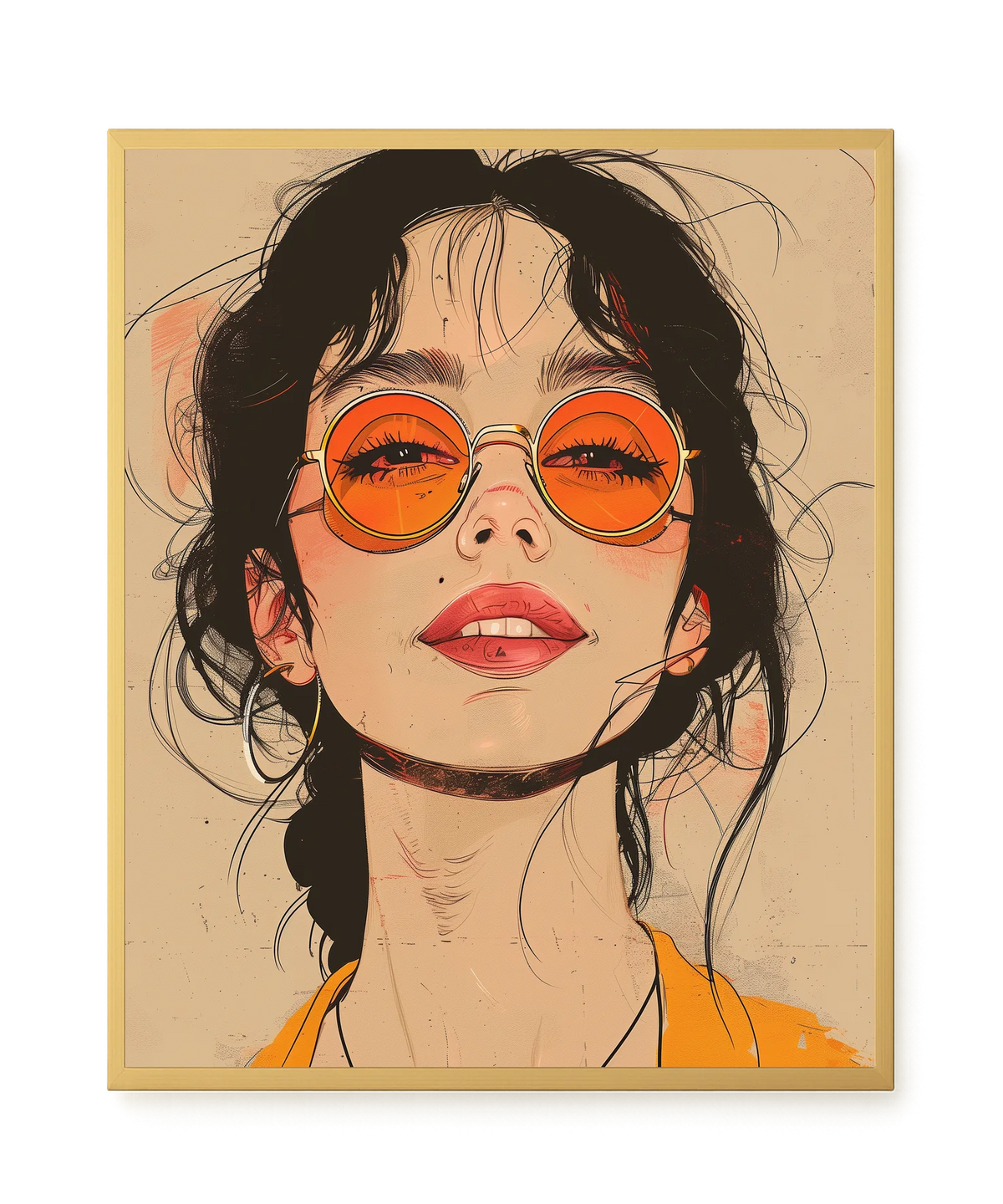 Bold Gaze Canvas Wall Art
