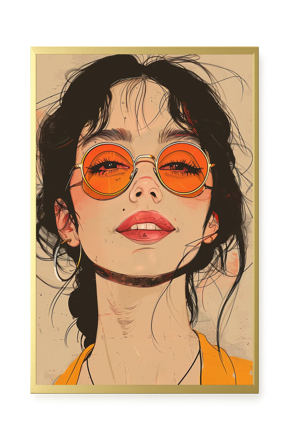 Bold Gaze Canvas Wall Art