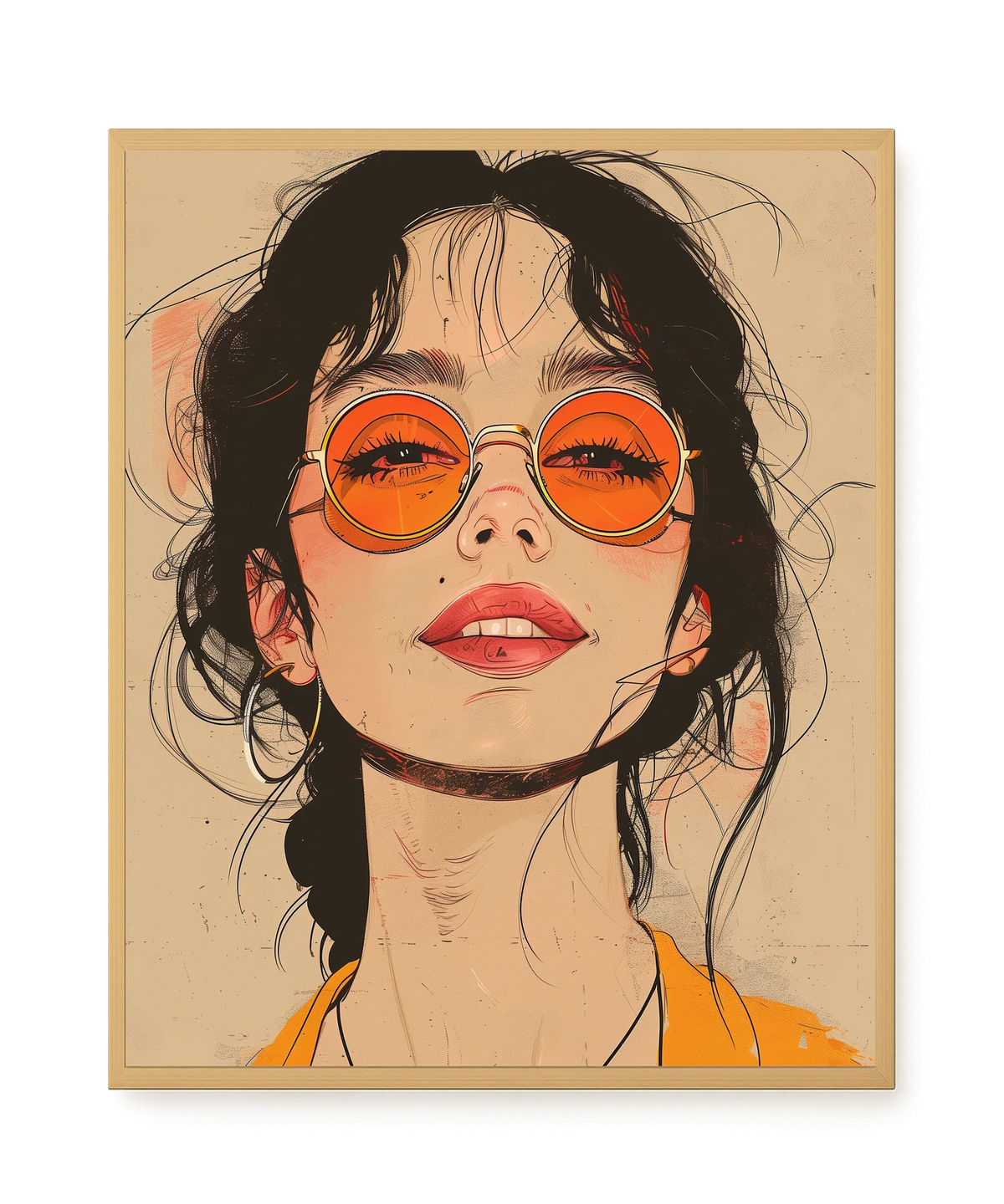 Bold Gaze Canvas Wall Art