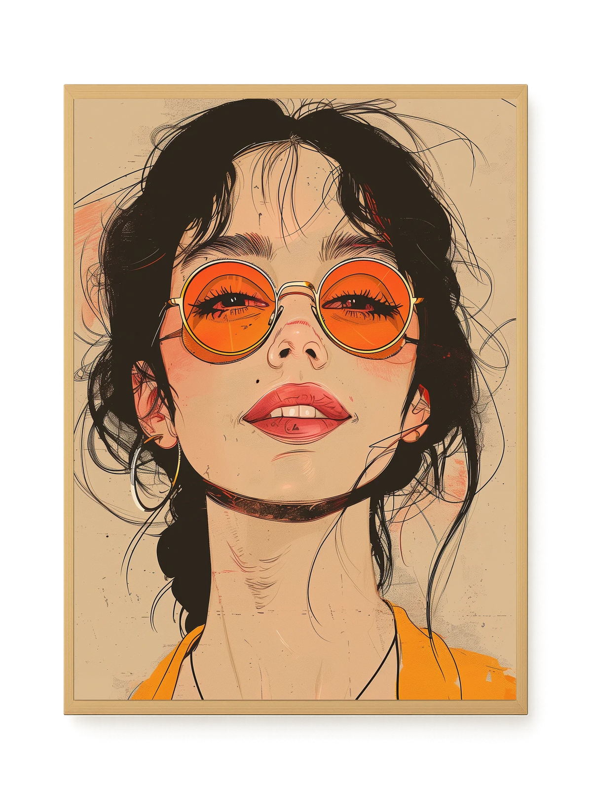 Bold Gaze Canvas Wall Art