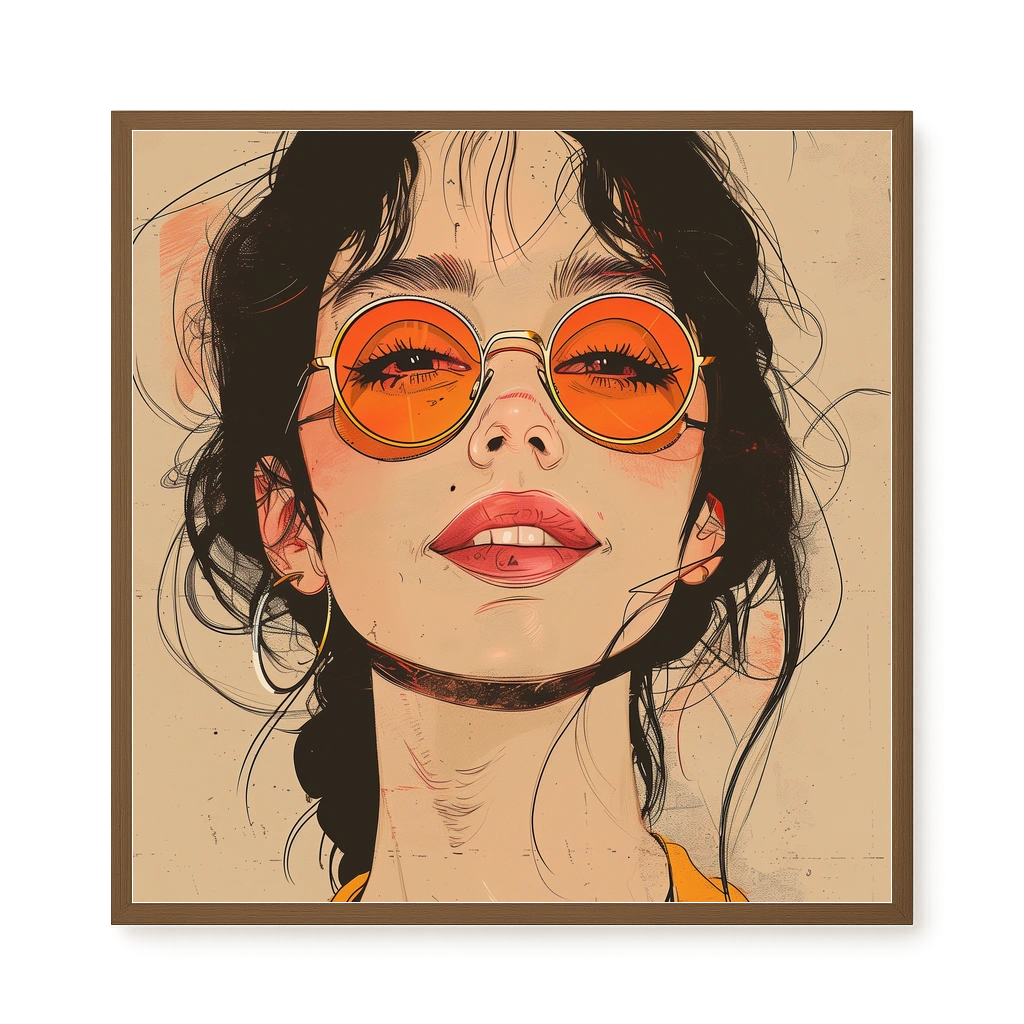 Bold Gaze Canvas Wall Art