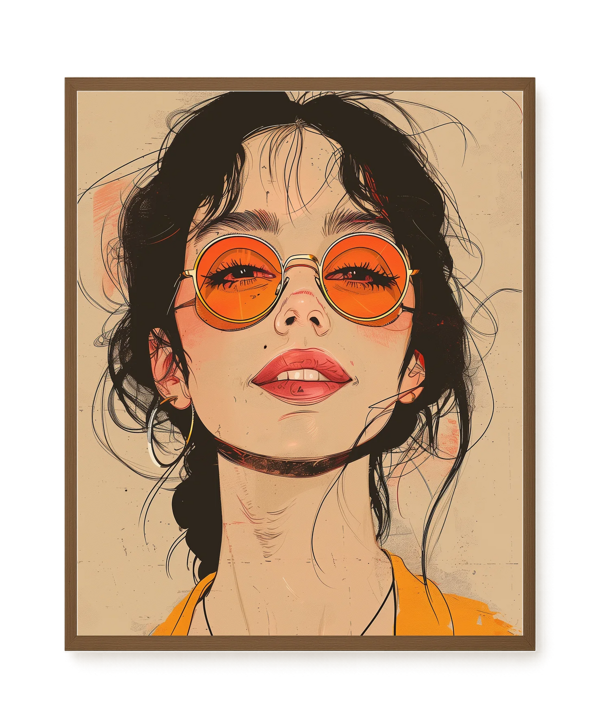 Bold Gaze Canvas Wall Art