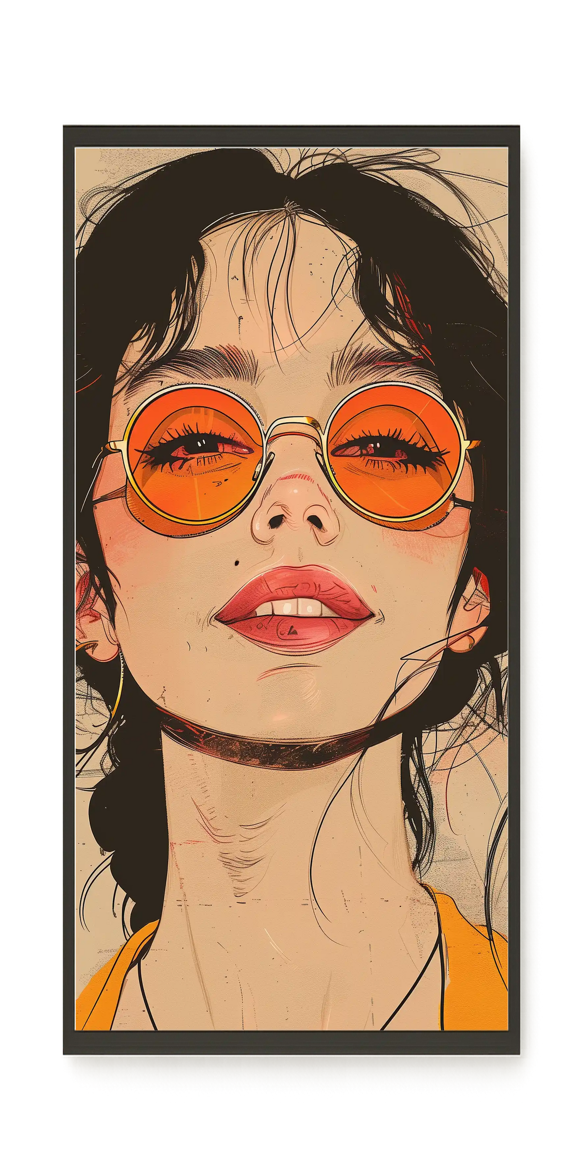 Bold Gaze Canvas Wall Art