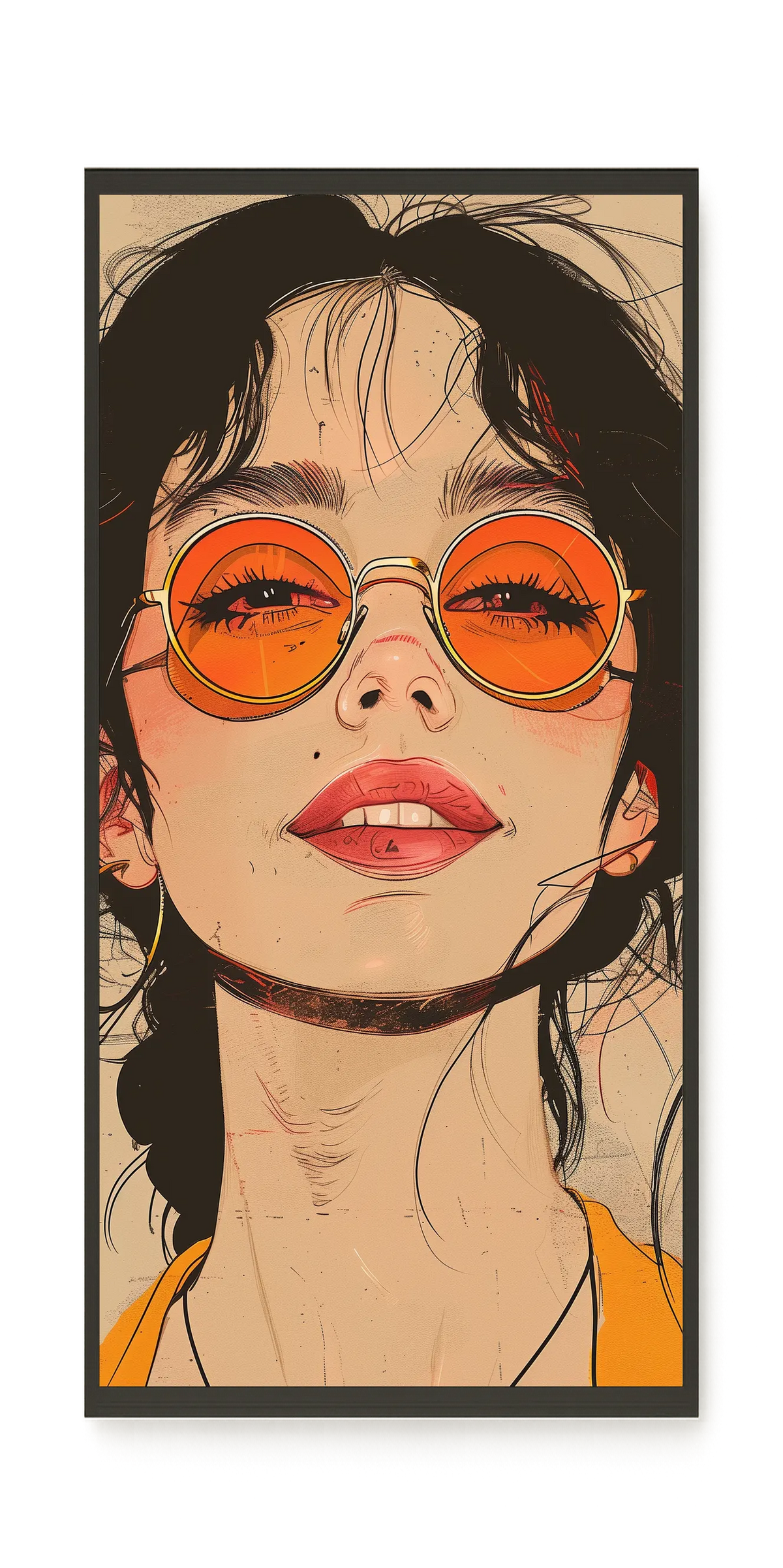 Bold Gaze Canvas Wall Art