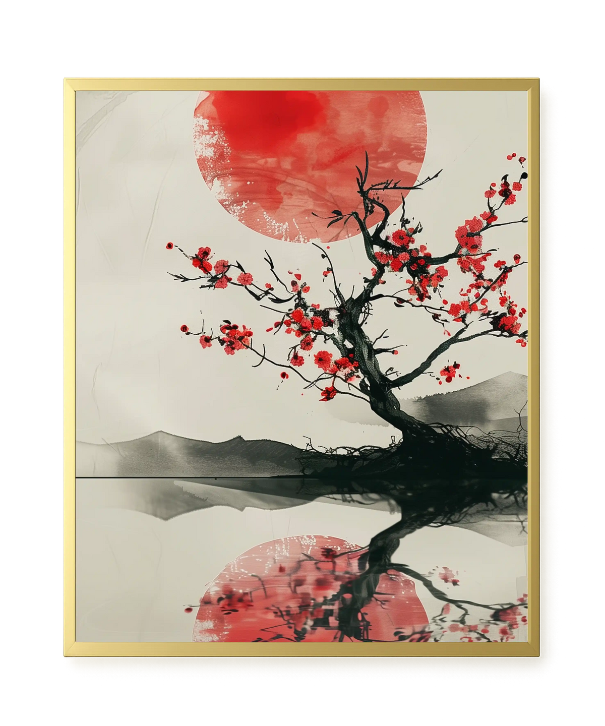 Red Stillness Canvas Print
