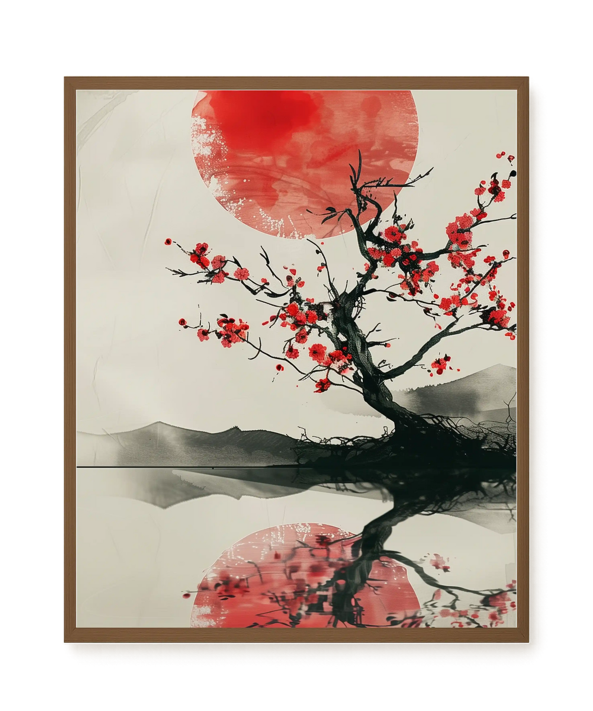 Red Stillness Canvas Print