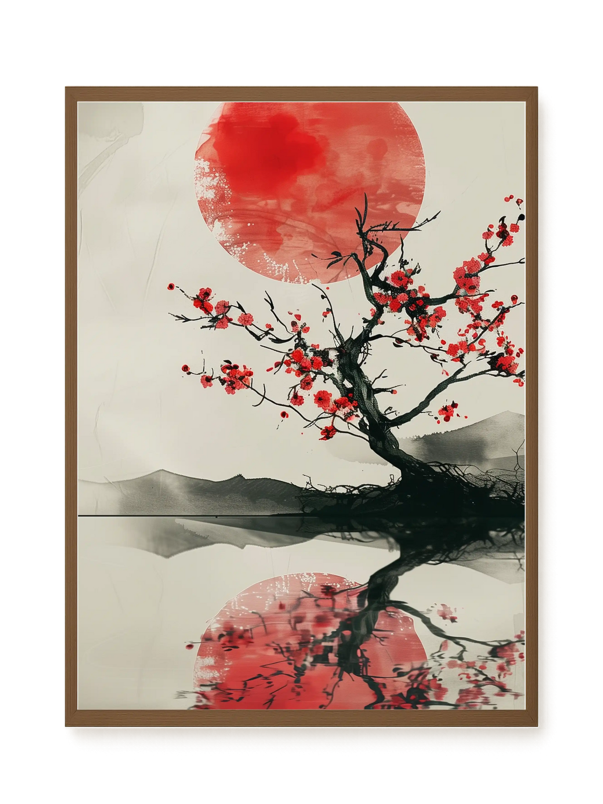 Red Stillness Canvas Print