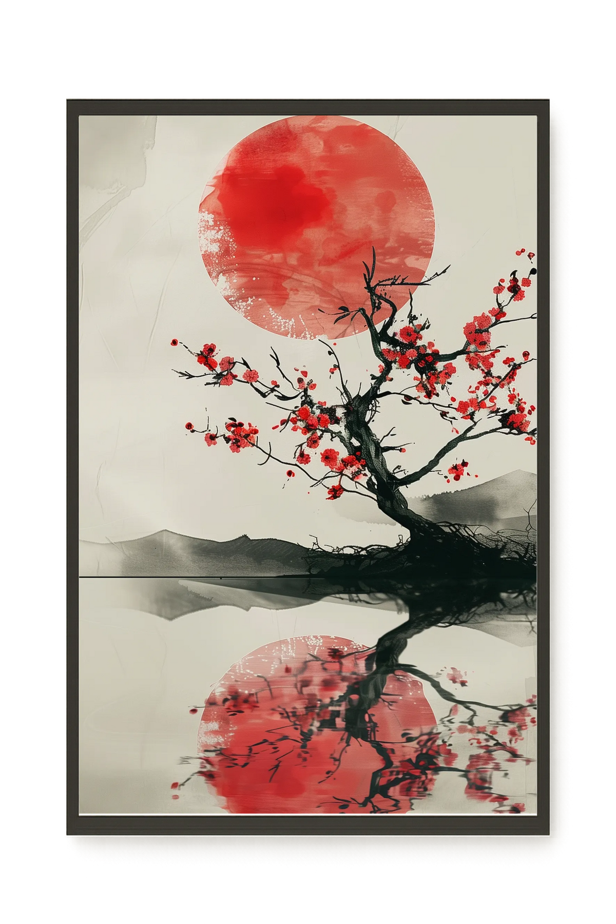 Red Stillness Canvas Print