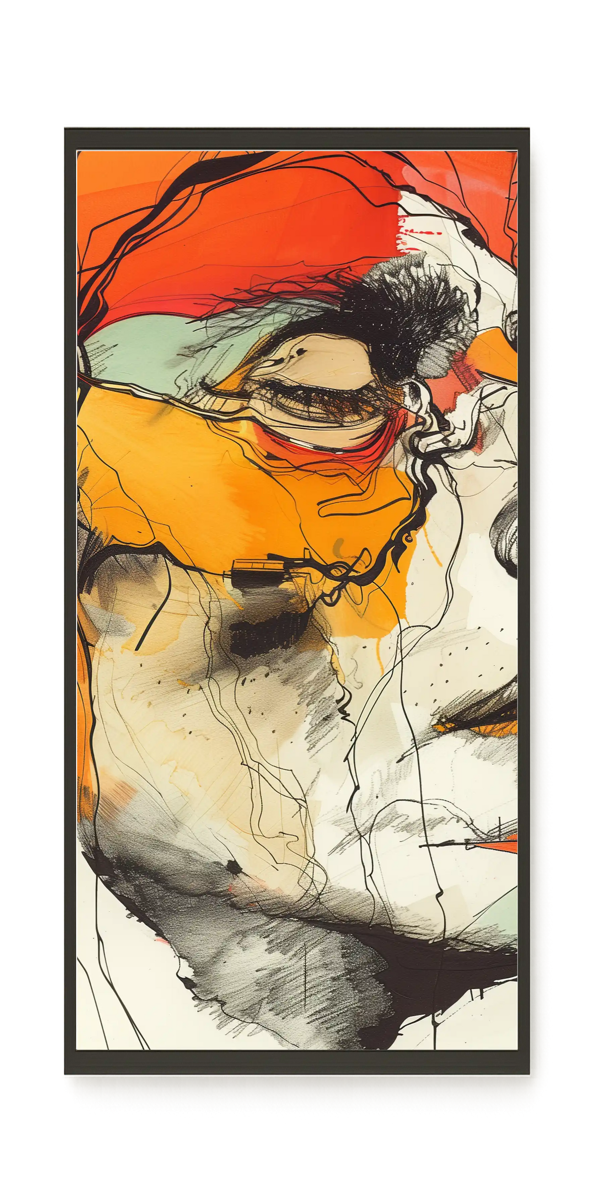 Fragmented Portrait Canvas Wall Art
