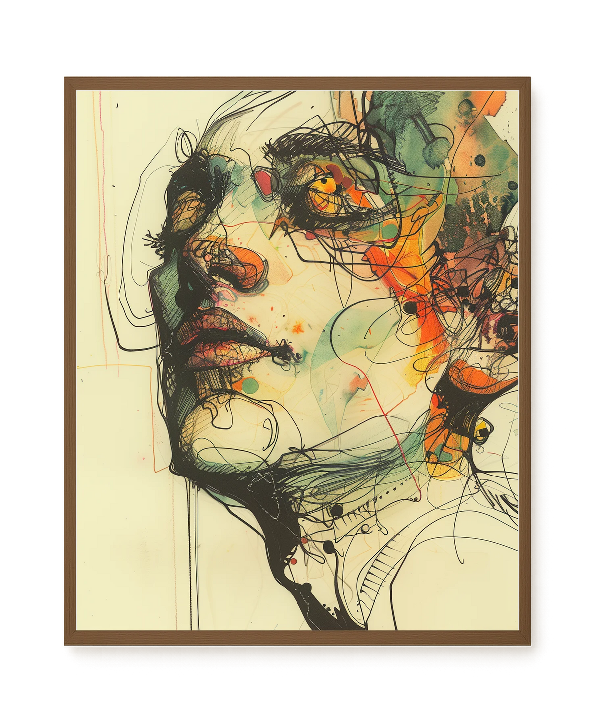 Broken Features Canvas Print