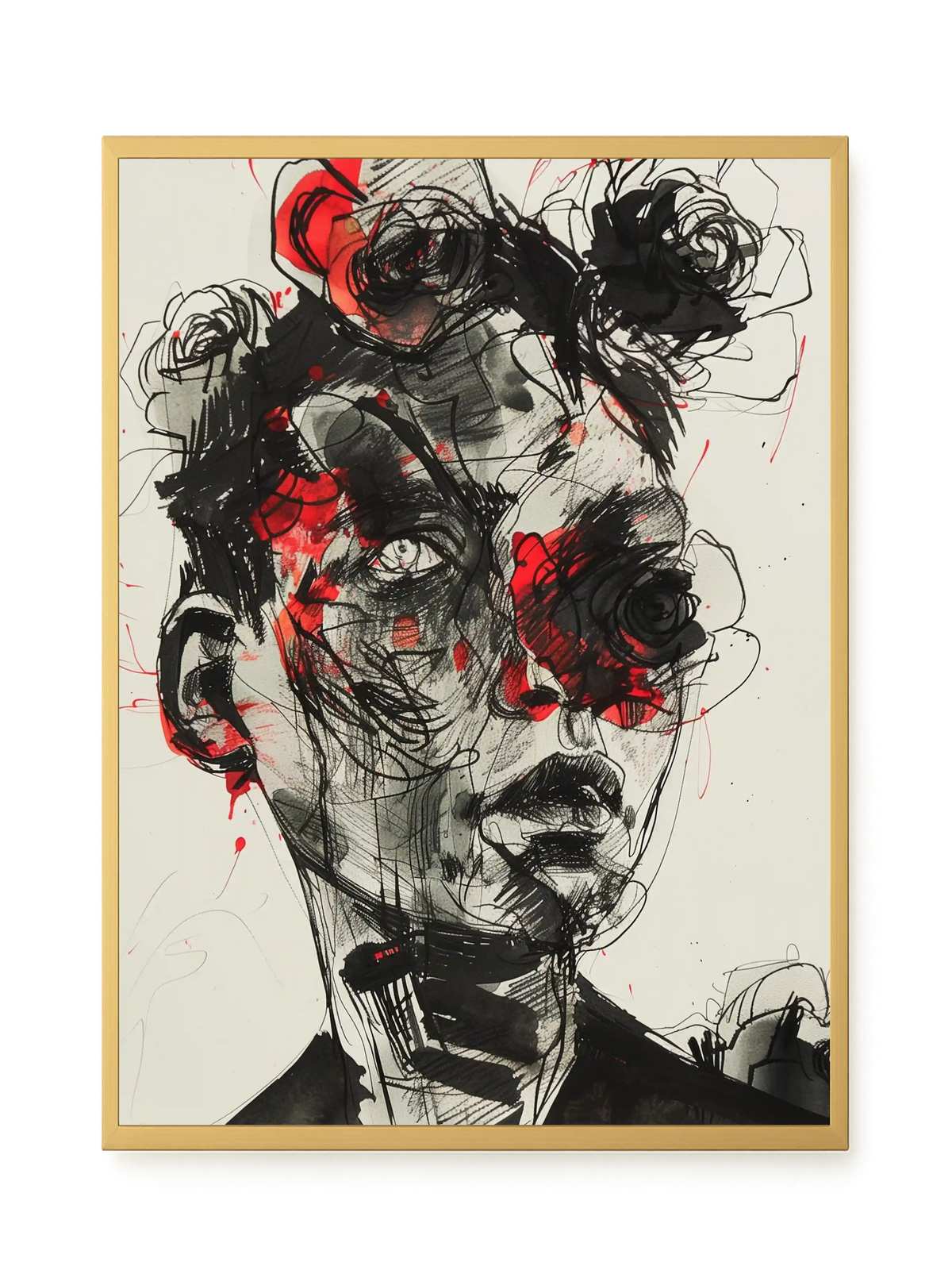 Fractured Identity Canvas Wall Art
