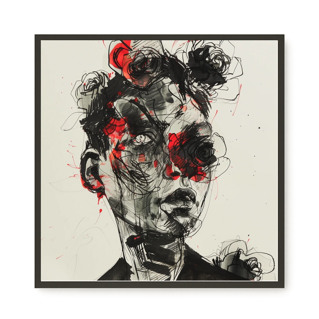 Fractured Identity Canvas Wall Art